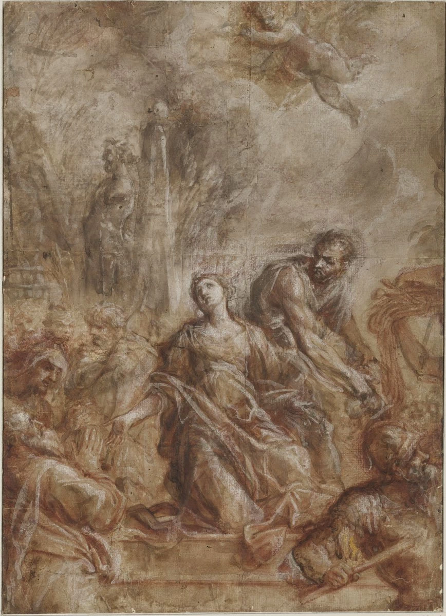 Giovanni Antonio Burrini 112 Martirio di Santa Lucilla Museum of Fine Arts, Budapest