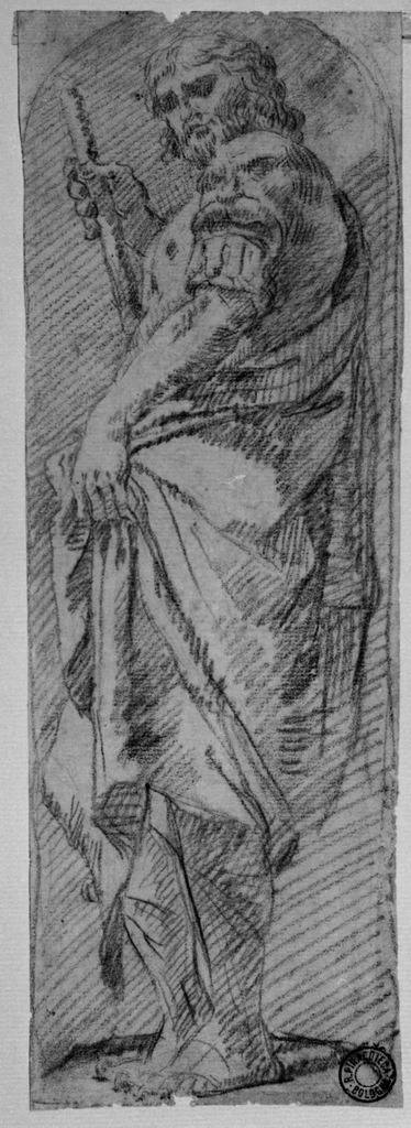 Giovanni Antonio Burrini 99 Figura virile in piedi, San Giacomo Pinacoteca Nazionale di Bologna, Gabinetto dei Disegni e delle Stampe, Bologna attribuito