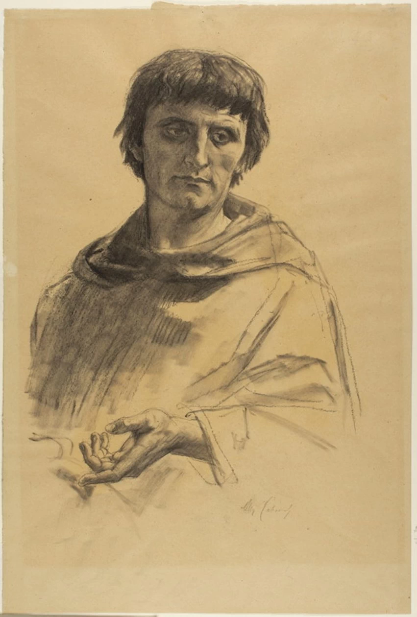 Alexandre Cabanel 128 Figura centrale, studio per La vita di San Luigi, re di Francia Art Institute of Chicago