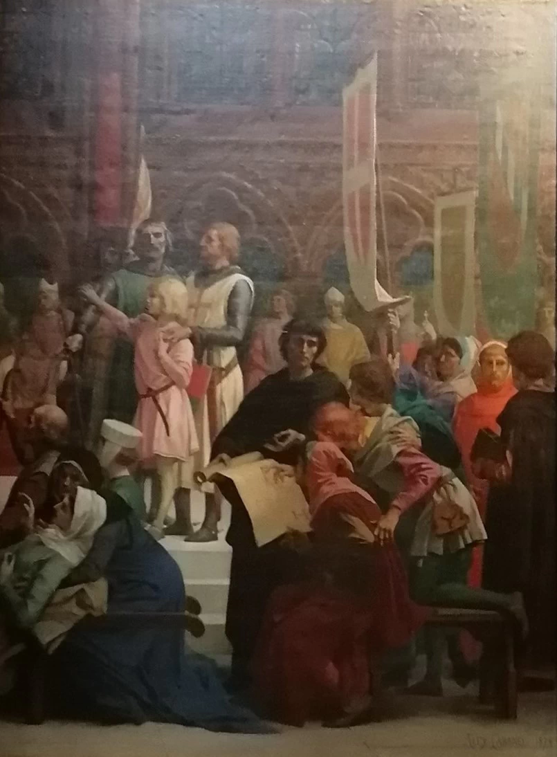 Alexandre Cabanel 49 La Vita di San Luigi. San Luigi consegna la giustizia Pantheon di Parigi, 1874 1