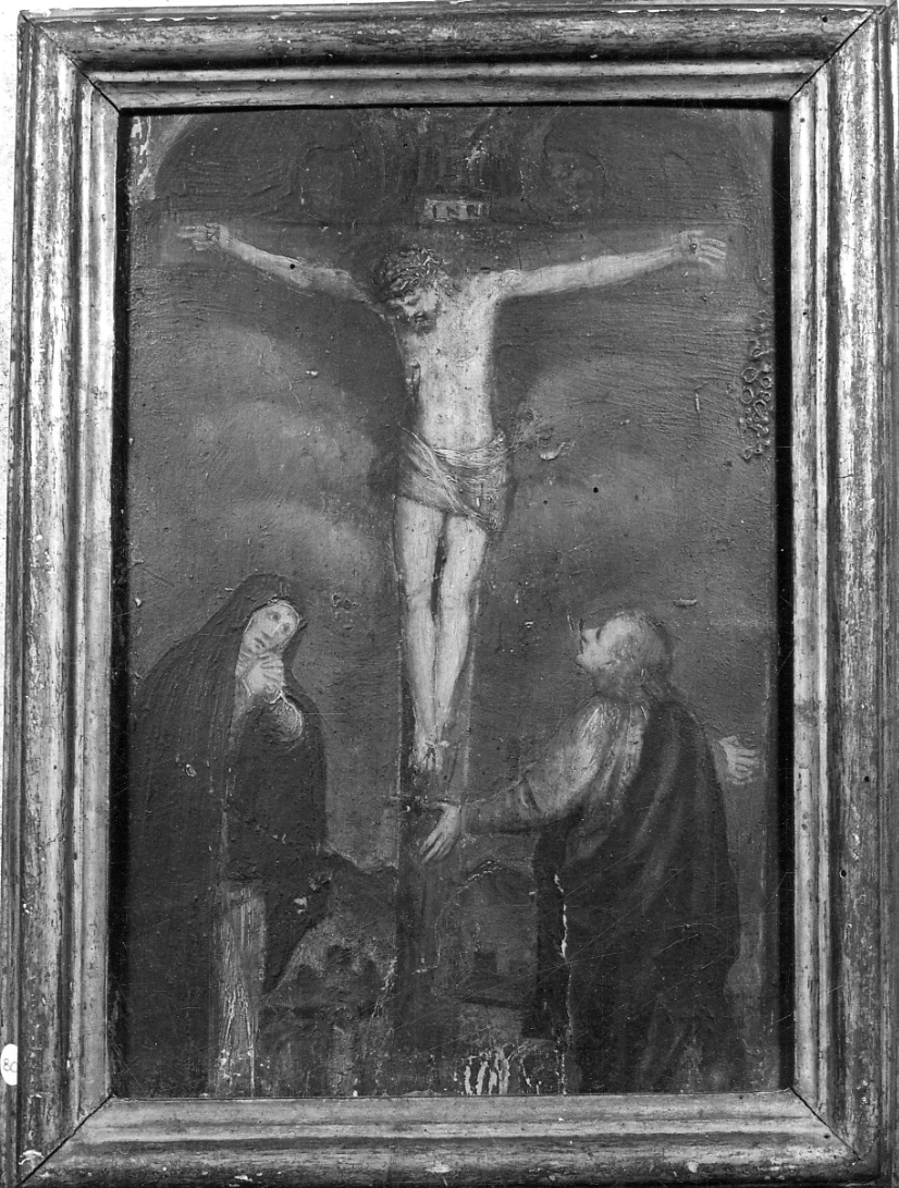Guglielmo Caccia 37 crocifissione di Cristo con la Madonna e San Giovanni Evangelista Museo Camillo Leone, Vercelli