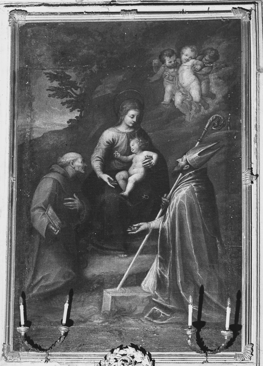 Guglielmo Caccia 57 Madonna con Bambino tra San Bernardino da Siena e Sant'Agostino Cuneo