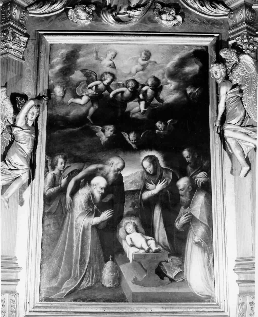 Guglielmo Caccia 71 Navità con San Pio V e San Girolamo Pavia