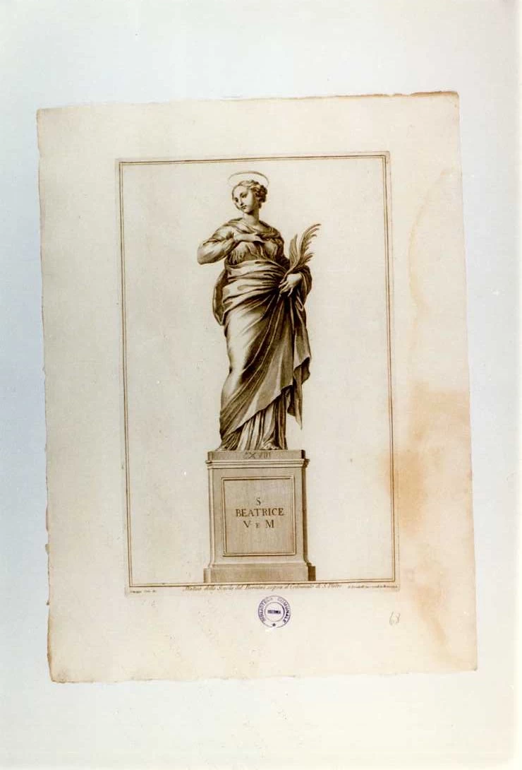 Giuseppe Cades 141 Santa Beatrice Biblioteca Comunale Michele Romano