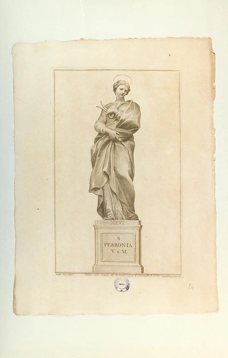 Giuseppe Cades 145 Santa Febronia Biblioteca Comunale Michele Romano