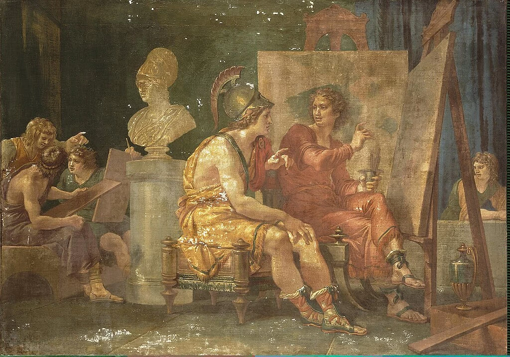 Giuseppe Cades 4 Alessandro Magno nella bottega di Apelle hermitage, San Pietroburgo