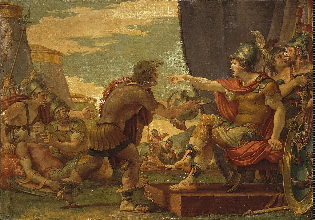 Giuseppe Cades 5 Alessandro Magno si rifiuta di prendere l'acqua hermitage, San Pietroburgo