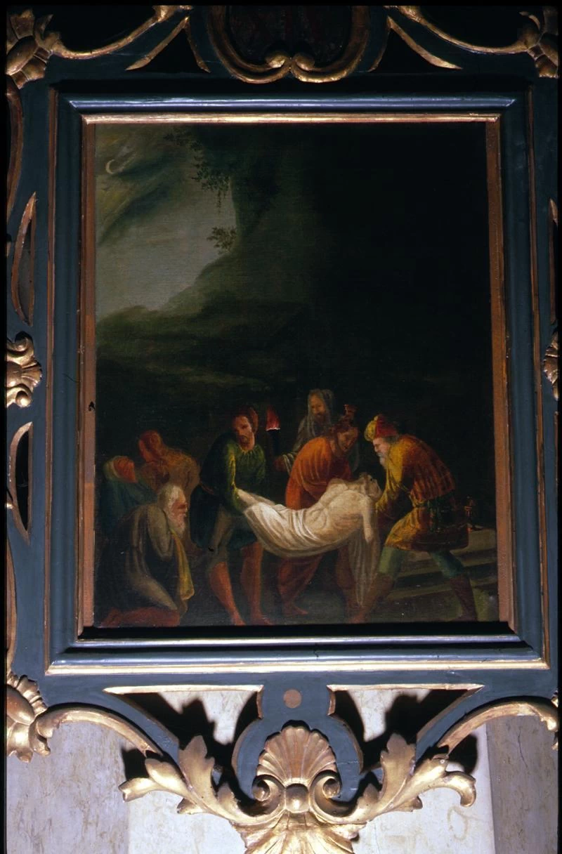 Ippolito Caffi 150 Via Crucis. Gesù deposto nel sepolcro Caerano di San Marco, Treviso