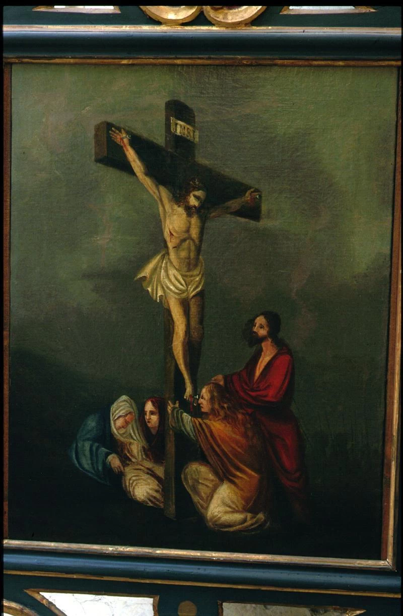 Ippolito Caffi 153 Via Crucis. Gesù innalzato e morto in croce Caerano di San Marco, Treviso