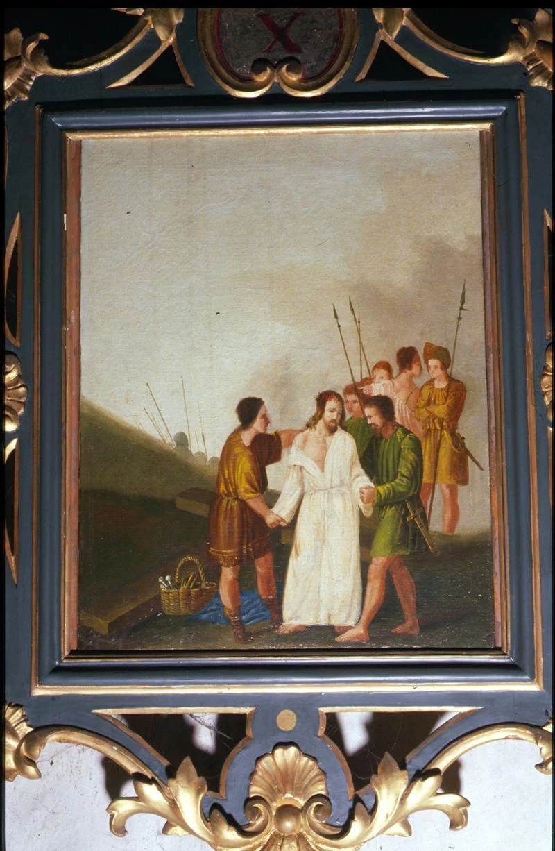 Ippolito Caffi 154 Via Crucis. Gesù spogliato e abbeverato di fiele Caerano di San Marco, Treviso