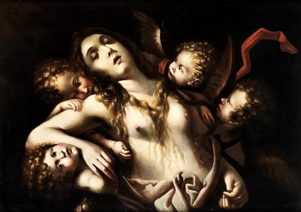 Francesco Cairo 98 Santa Maddalena rapita dagli angeli