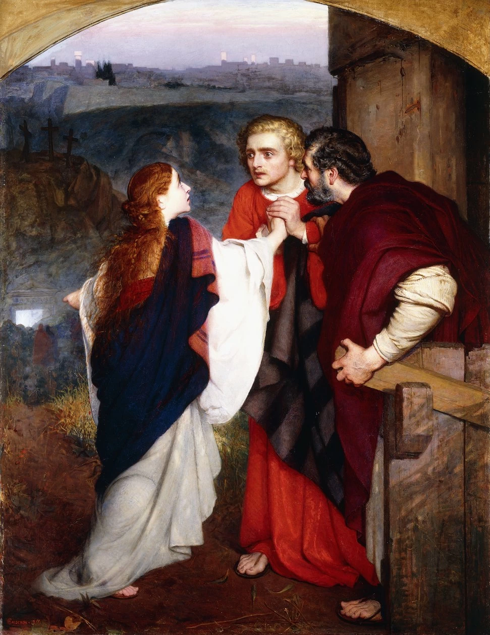 Philip Hermogenes Calderon 82 Maria Maddalena che dà notizia della risurrezione ai discepoli, 1860