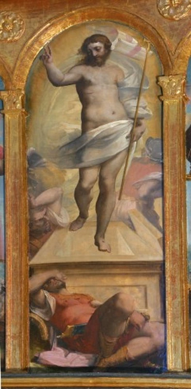 Luca Cambiaso 197 Trittico della Resurrezione. Cristo risorto