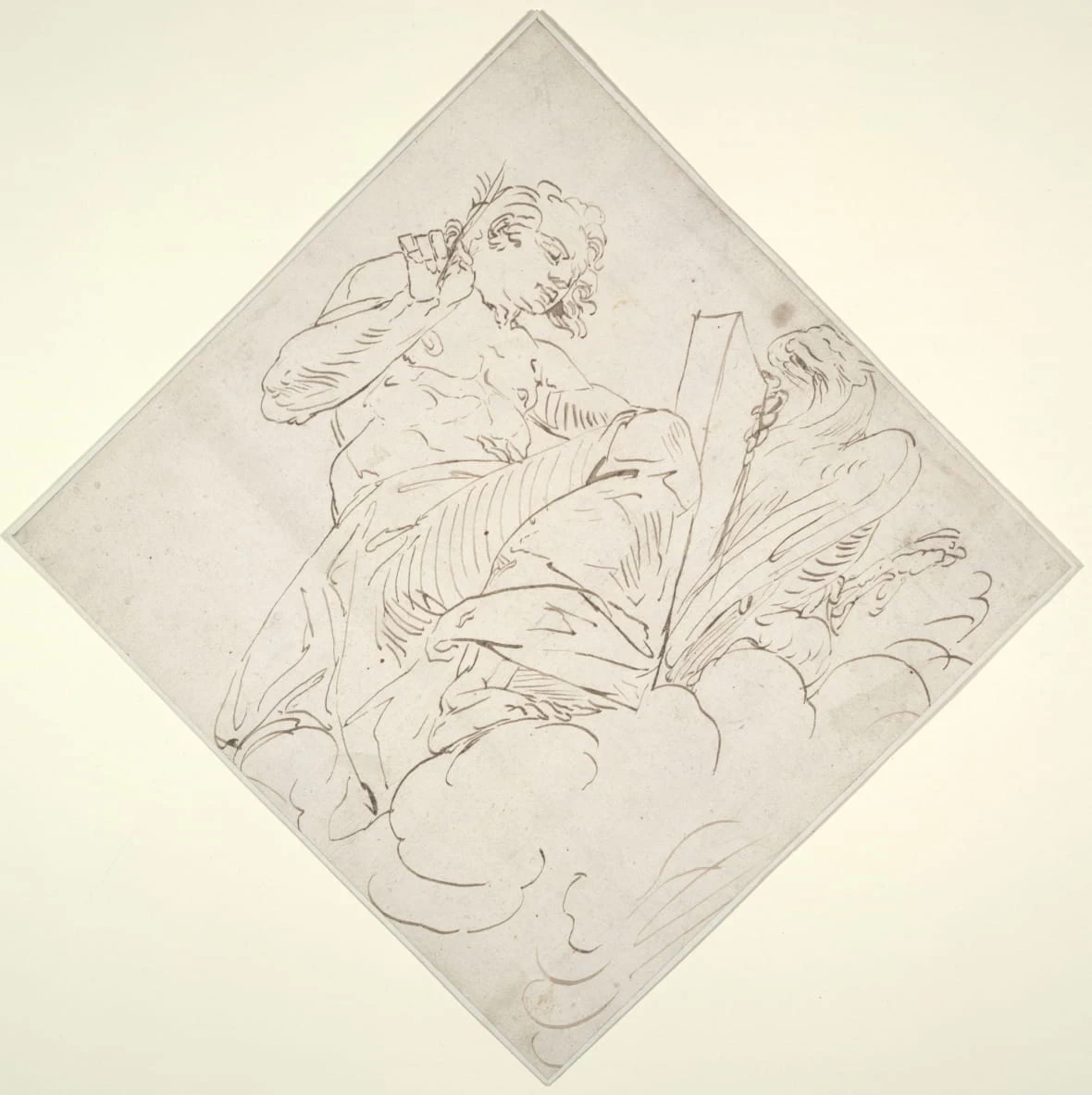 Luca Cambiaso 241 Studio per San Giovanni evangelista Yale University Art Gallery