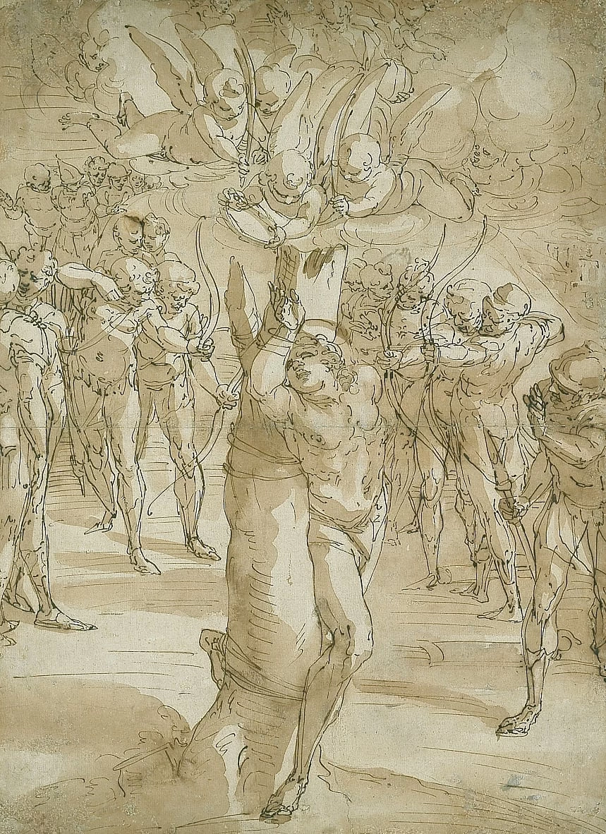 Luca Cambiaso 256 Il martirio di San Sebastiano