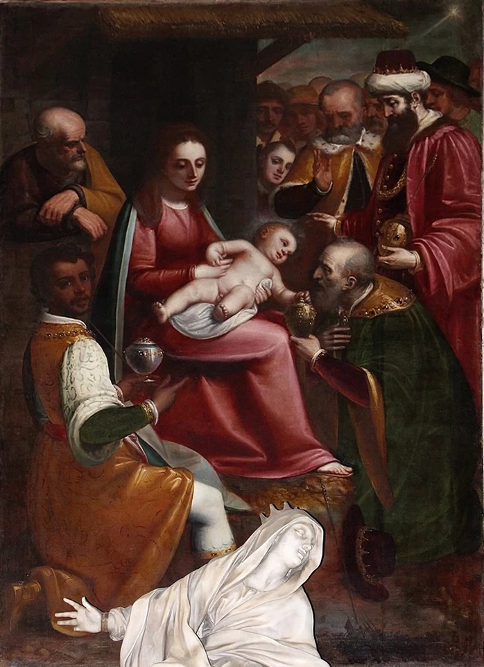 Luca Cambiaso 4 Adorazione dei Magi Santissima Annunziata di Portoria