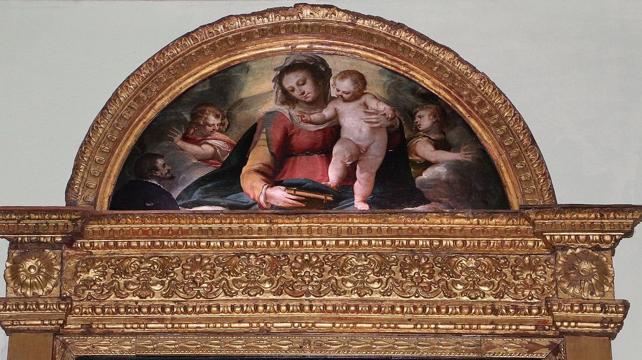 Luca Cambiaso 77 I santi Rocco, Erasmo e Sebastiano Santa Maria della Castagna, Genova dettaglio