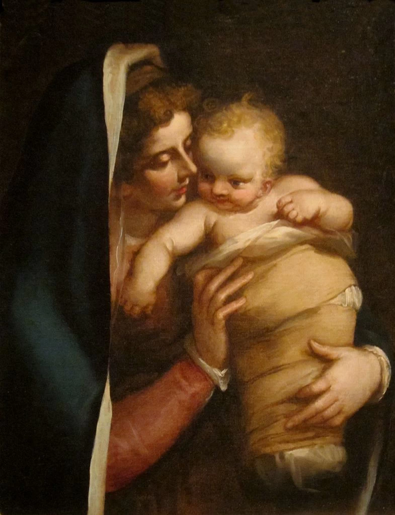 Luca Cambiaso 90 Madonna col Bambino Dayton Art Institute