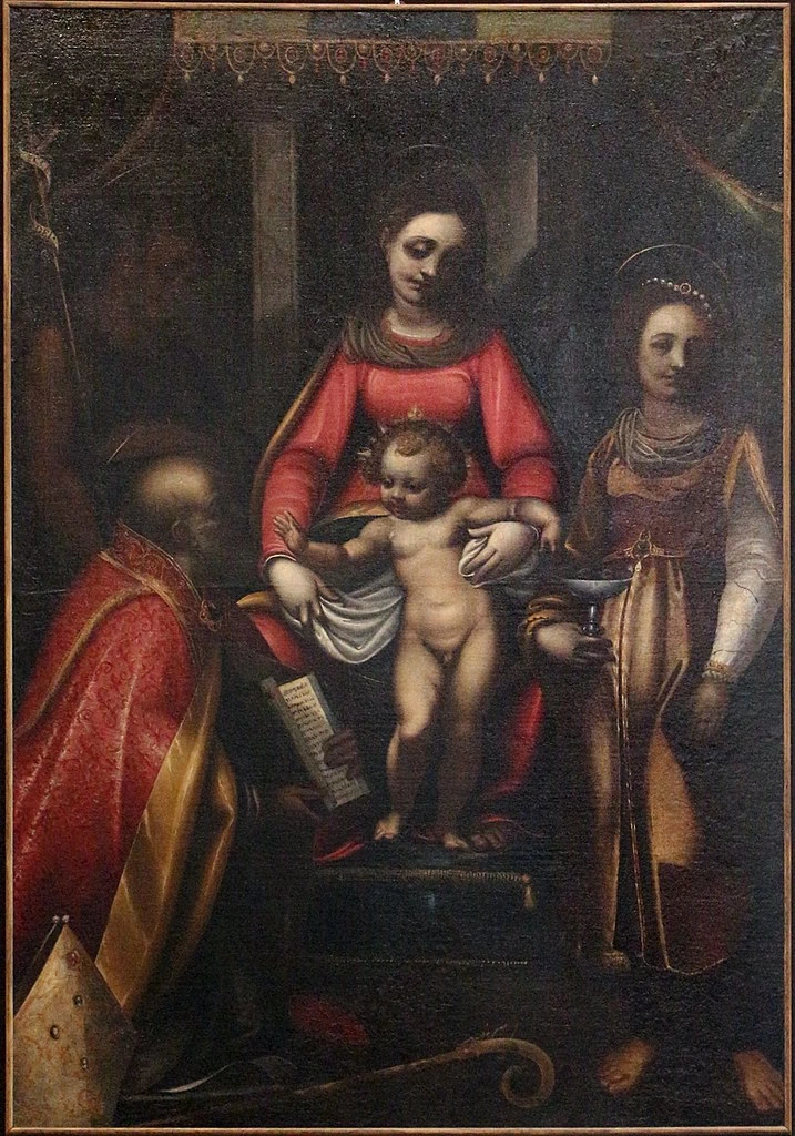 Luca Cambiaso 98 Madonna col Bambino e santi
