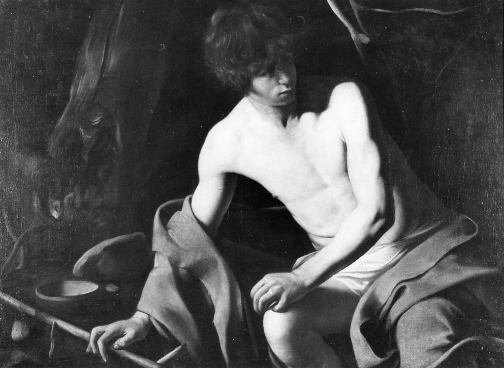 Caravaggio, Michelangelo Merisi 200 San Giovanni Battista Galleria Corsino, Roma