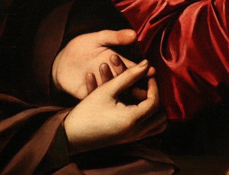 Caravaggio, Michelangelo Merisi mani Marta e Maria Maddalena Institute of Arts, Detroit