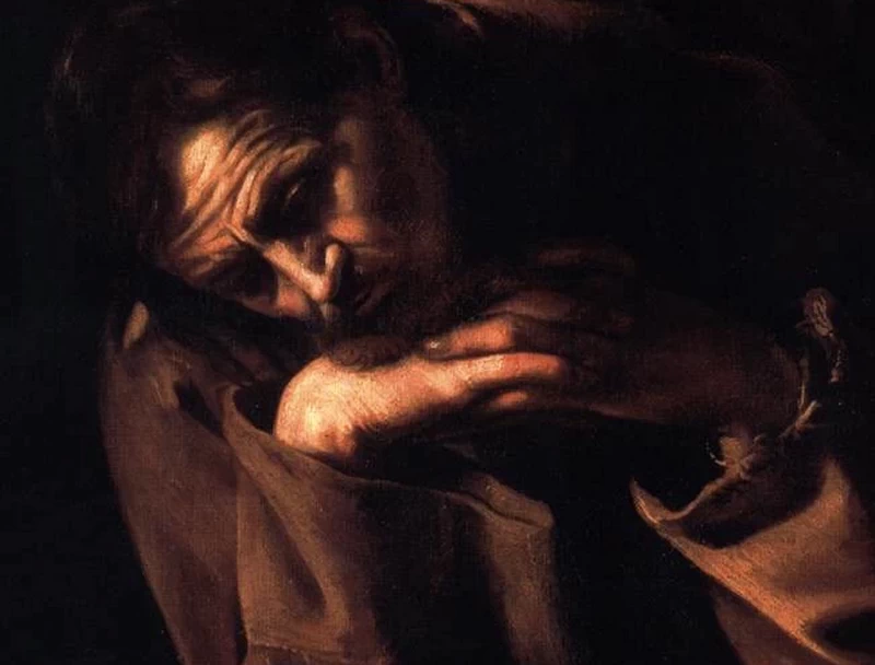 San Francesco in preghiera mani