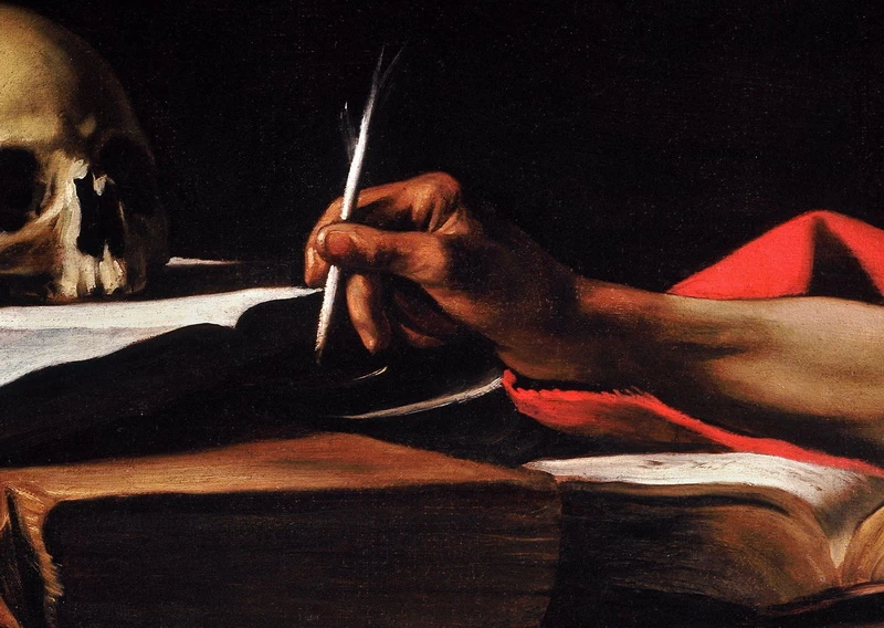 San Girolamo scrivente mano
