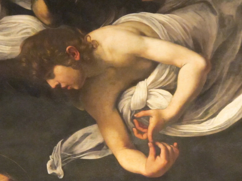 San Matteo e l'angelo mani