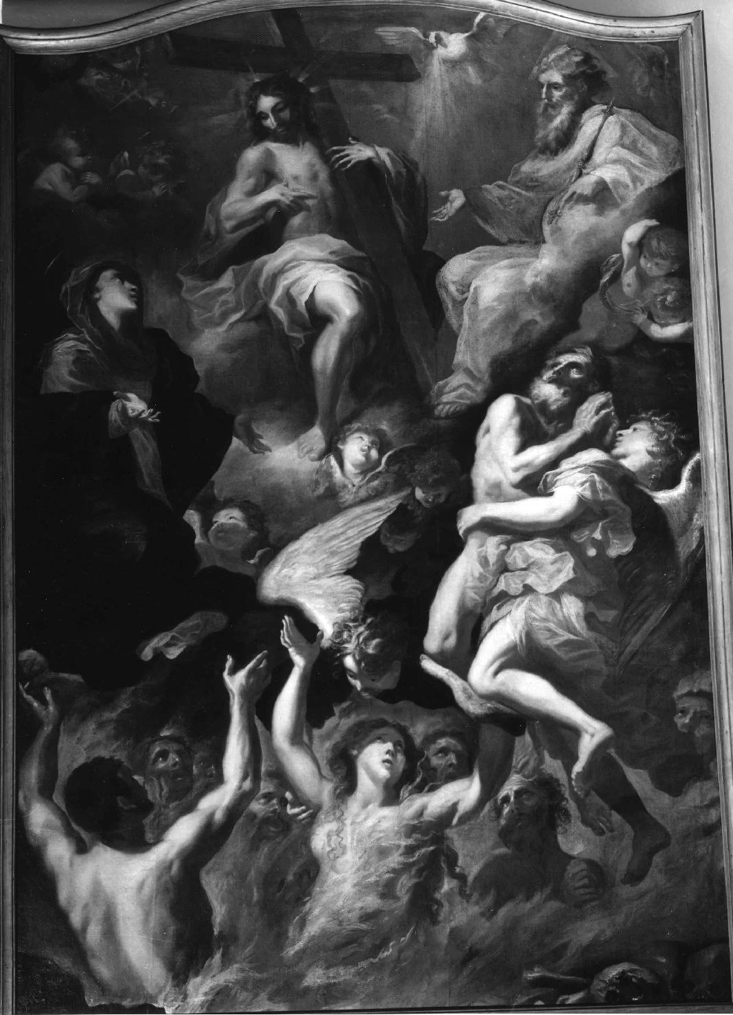 Giovanni Andrea Carlone 11 Madonna che intercede per le anime del purgatorio presso la Trinità Alassio, Savona