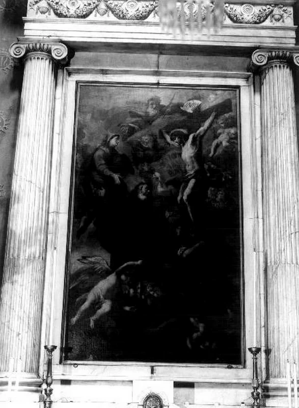 Giovanni Andrea Carlone 27 San Francesco di Paola in adorazione della Crocifissione Genova