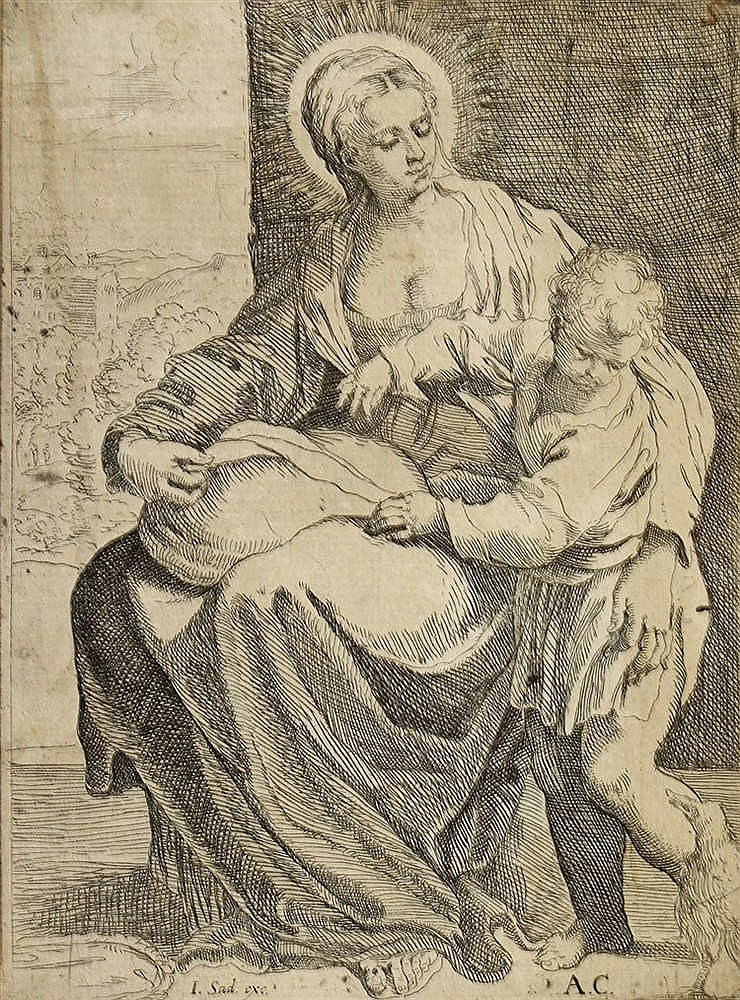 Agostino Carracci 114 La Madonna col fanciullo Gesù