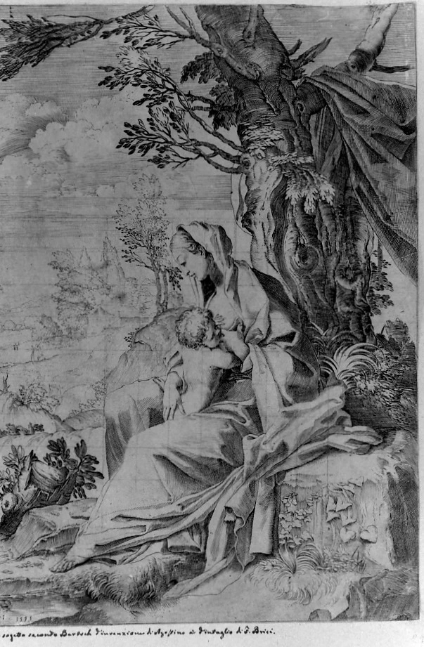 Agostino Carracci 125 Madonna con Bambino al seno Collezione Remondini. Bassano del Grappa. Vicenza