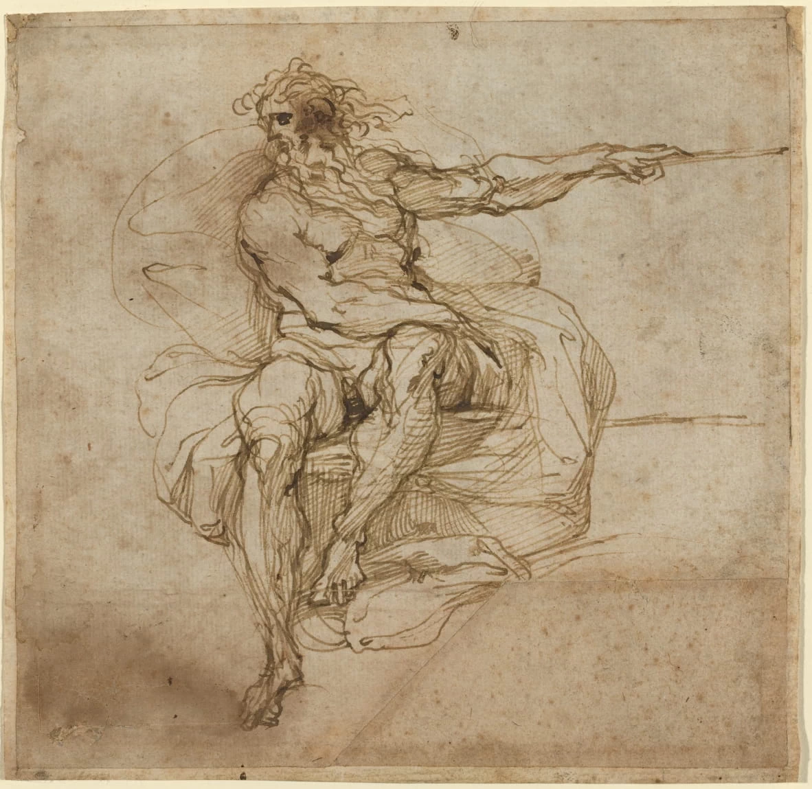 Agostino Carracci 141 Nudo maschile seduto Julius S. Held Collection, Ailsa Mellon Bruce Fund, National Gallery of Art