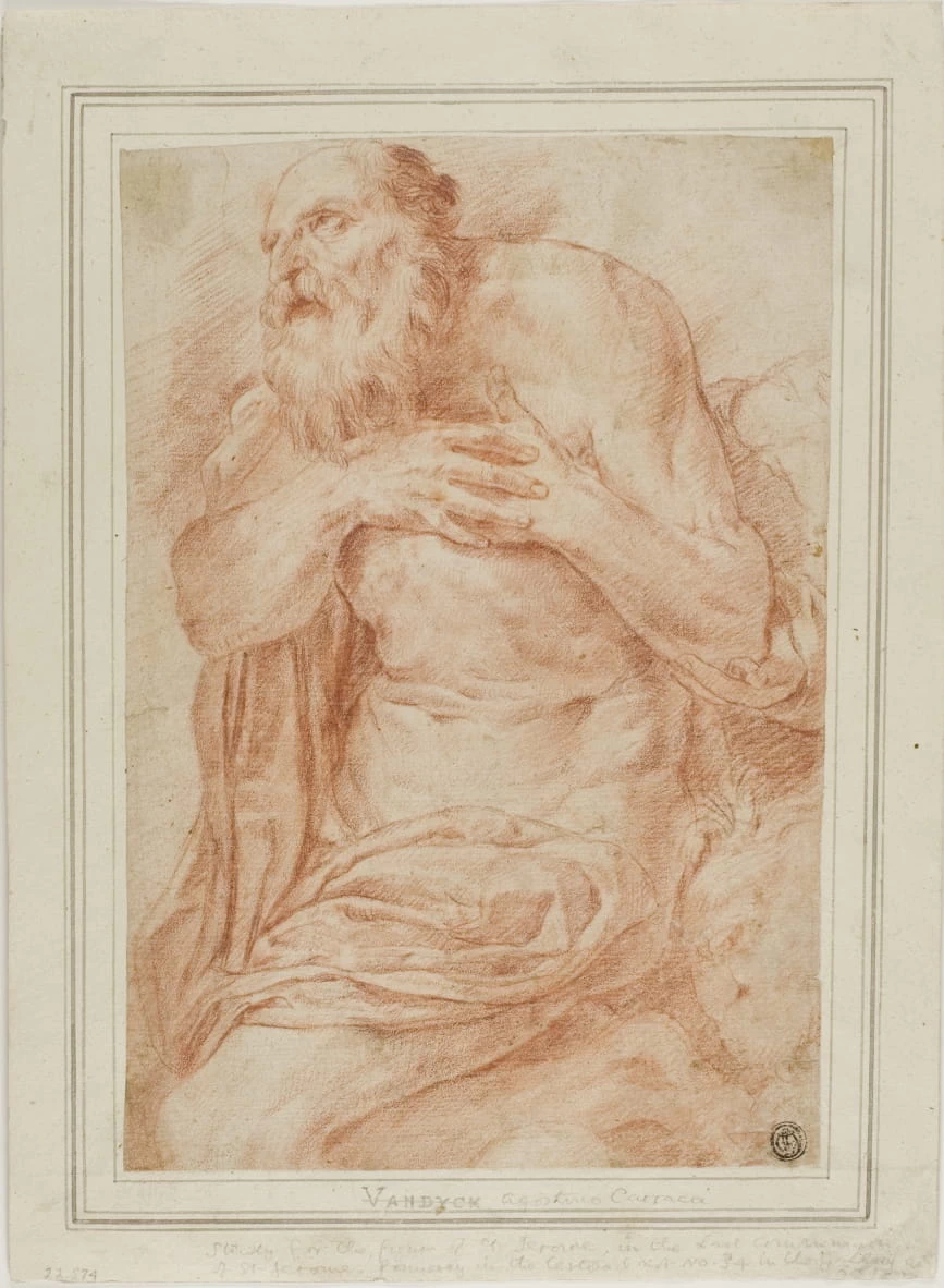 Agostino Carracci 180 San Girolamo Art Institute of Chicago, John H. Wrenn Memorial Collection