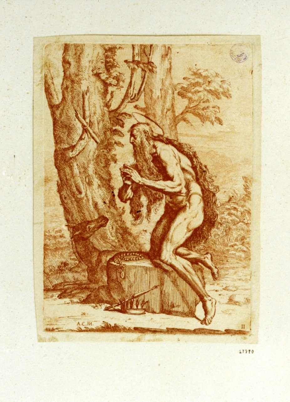 Agostino Carracci 196 Santo eremita Certosa di san Martino, Napoli