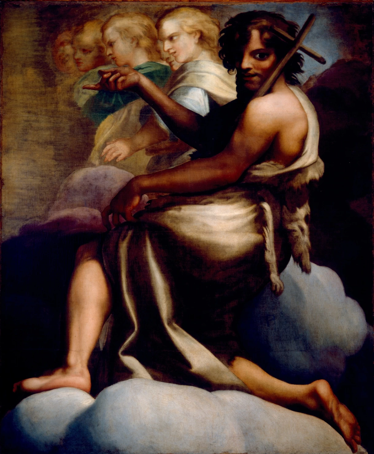 Agostino Carracci 35 San Giovanni Battista e angeli Galleria Nazionale di Parma