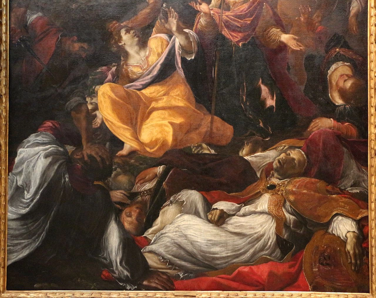 Ludovico Carracci 264 Martirio di sant'Orsola Pinacoteca Nazionale di Bologna dettaglio