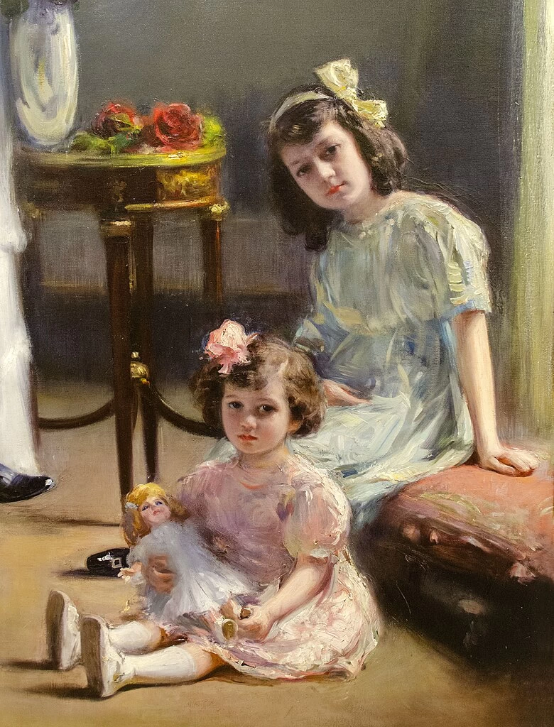 Ramon Casas 96 Ritratto della famiglia Sánchez dettaglio