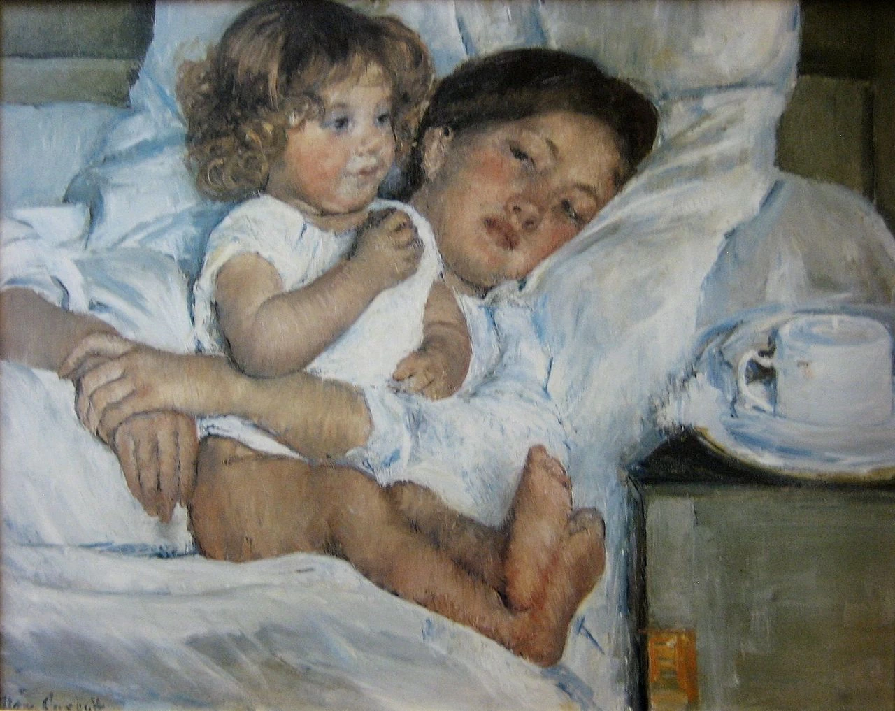 Mary Cassatt 30 Colazione a letto (1897) Huntington Library, San Marino