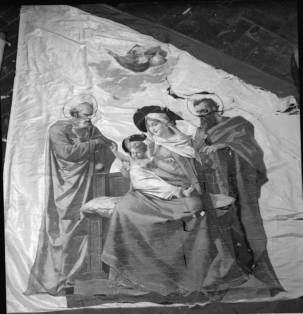 Amos Cassioli 66 Madonna del Soccorso. Madonna con Bambino tra San Pietro e San Paolo Montalcino, Siena