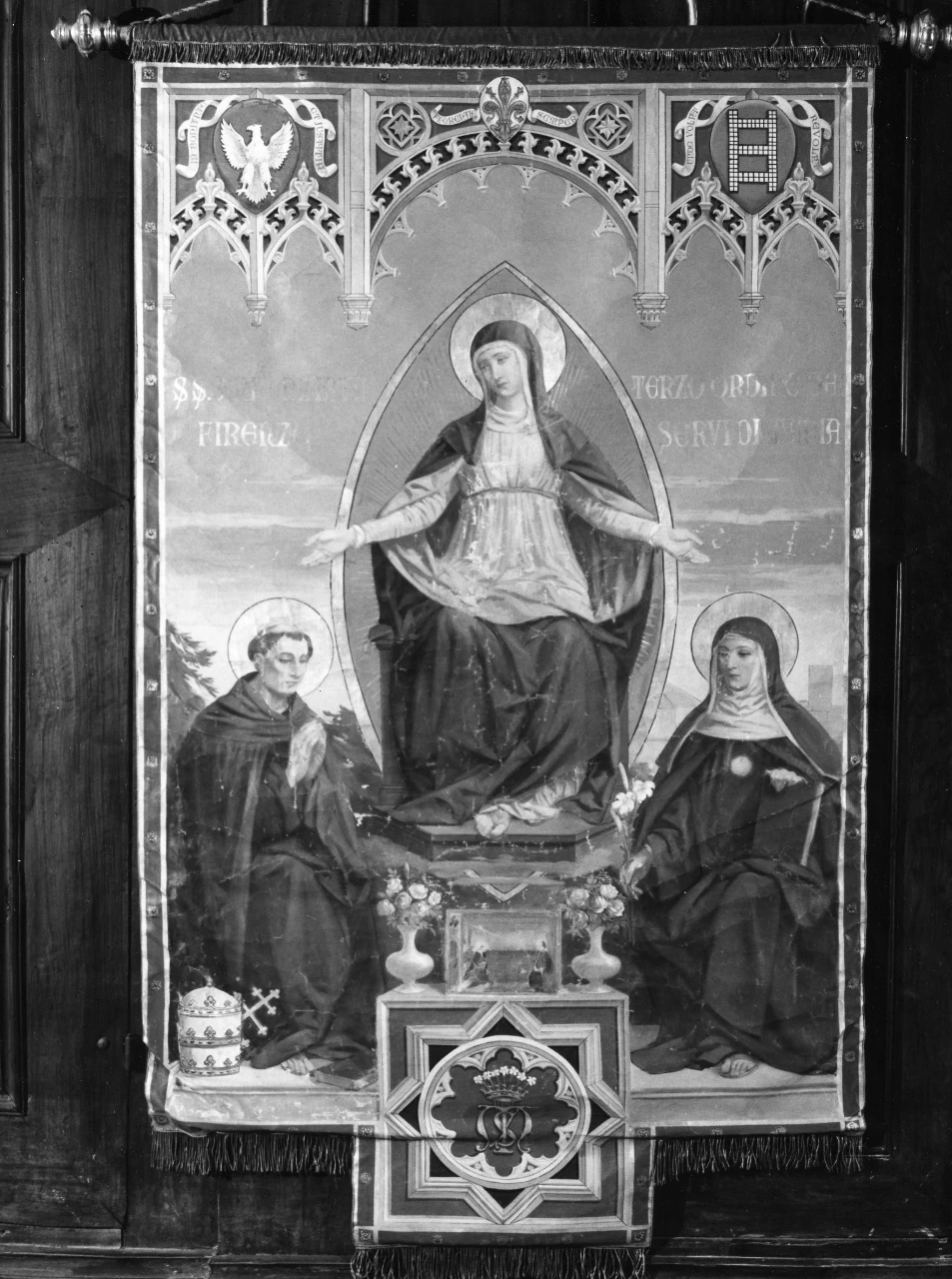 Giuseppe Cassioli 53 Madonna Assunta con San Filippo Benizzi e Santa Giuliana Falconieri Chiesa di Santa Maria Annunziata, Firenze
