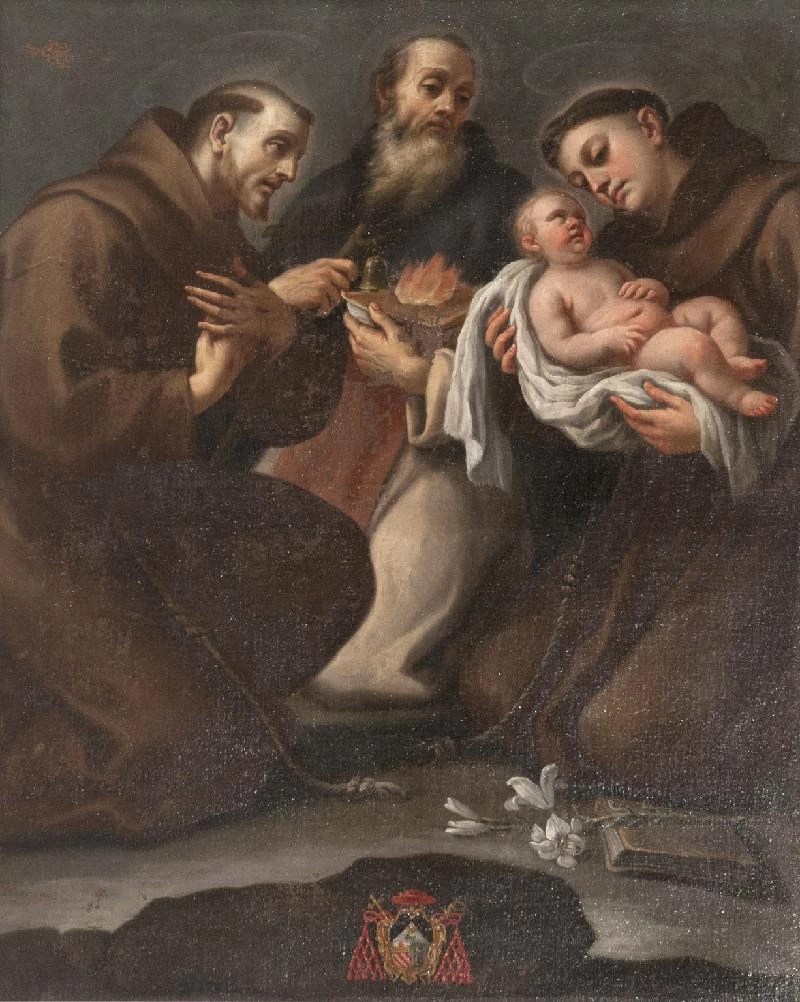 Dipinto di Sant'Antonoio abate tra santi