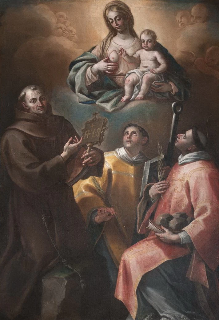Madonna con Gesù Bambino tra San Bernardino, San Lorenzo e Santo Stefano