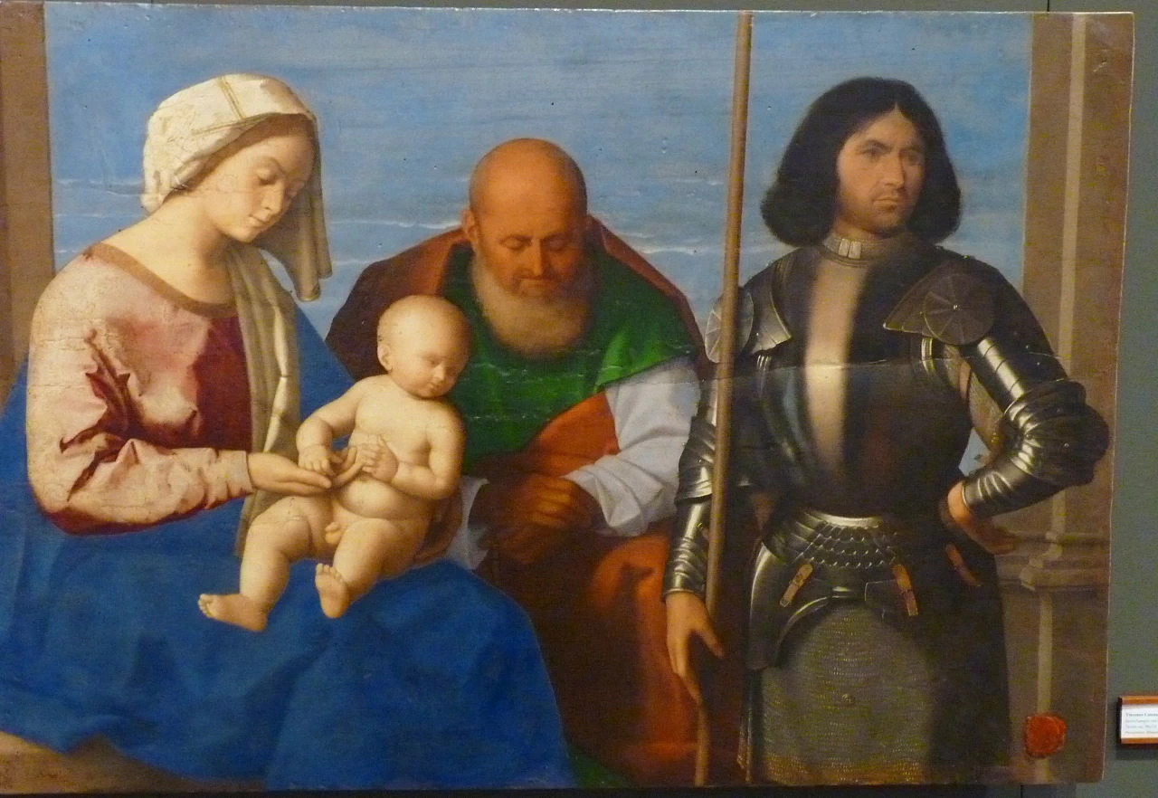 La Sacra Famiglia e san Giorgio