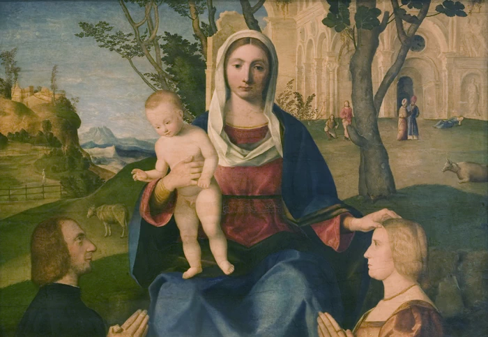 Madonna col Bambino e due donatori - Statens Museum for Kunst