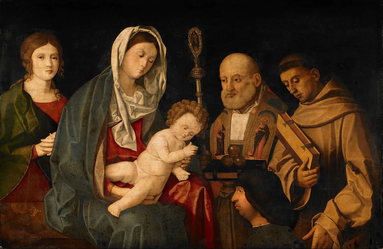 La Vergine col Bambino e donatori
