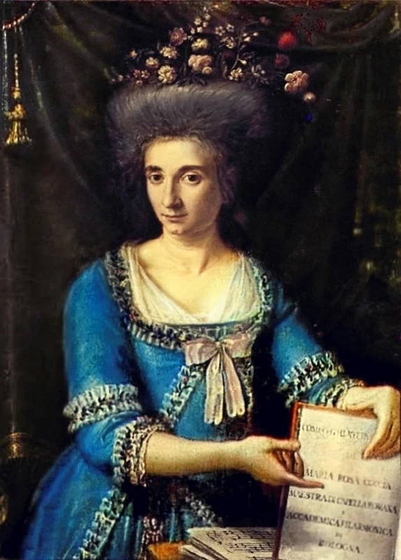 Antonio Cavallucci 32 Ritratto di Maria Rosa Coccia, maestra di capella romana and Accademica Filarmonica di Bologna Palazzo Sanguinetti, Bologna attribuito