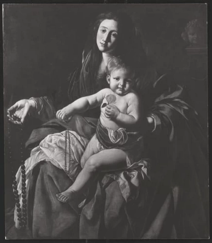 Bartolomeo Cavarozzi 15 Madonna del rosario attribuito