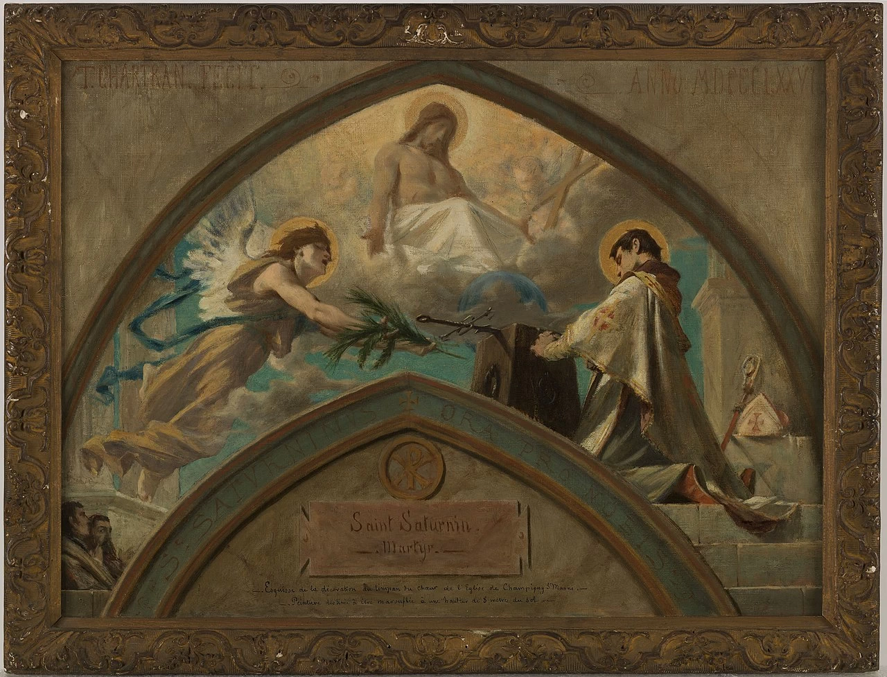 Théobald Chartran 95 Schizzo per la chiesa di Champigny sur Marne, il Martirio di San Saturnino Musée des Beaux Arts de la ville de Paris