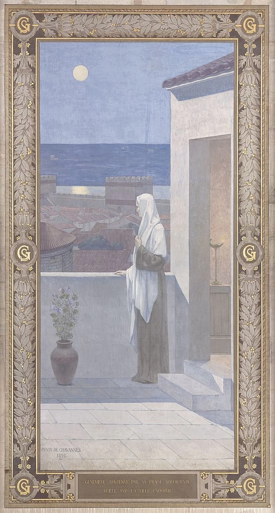 Pierre Puvis de Chavannes 111 Santa Genoveffa veglia su Parigi